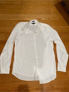 Express Men's White Dress Shirt - Spread Collar